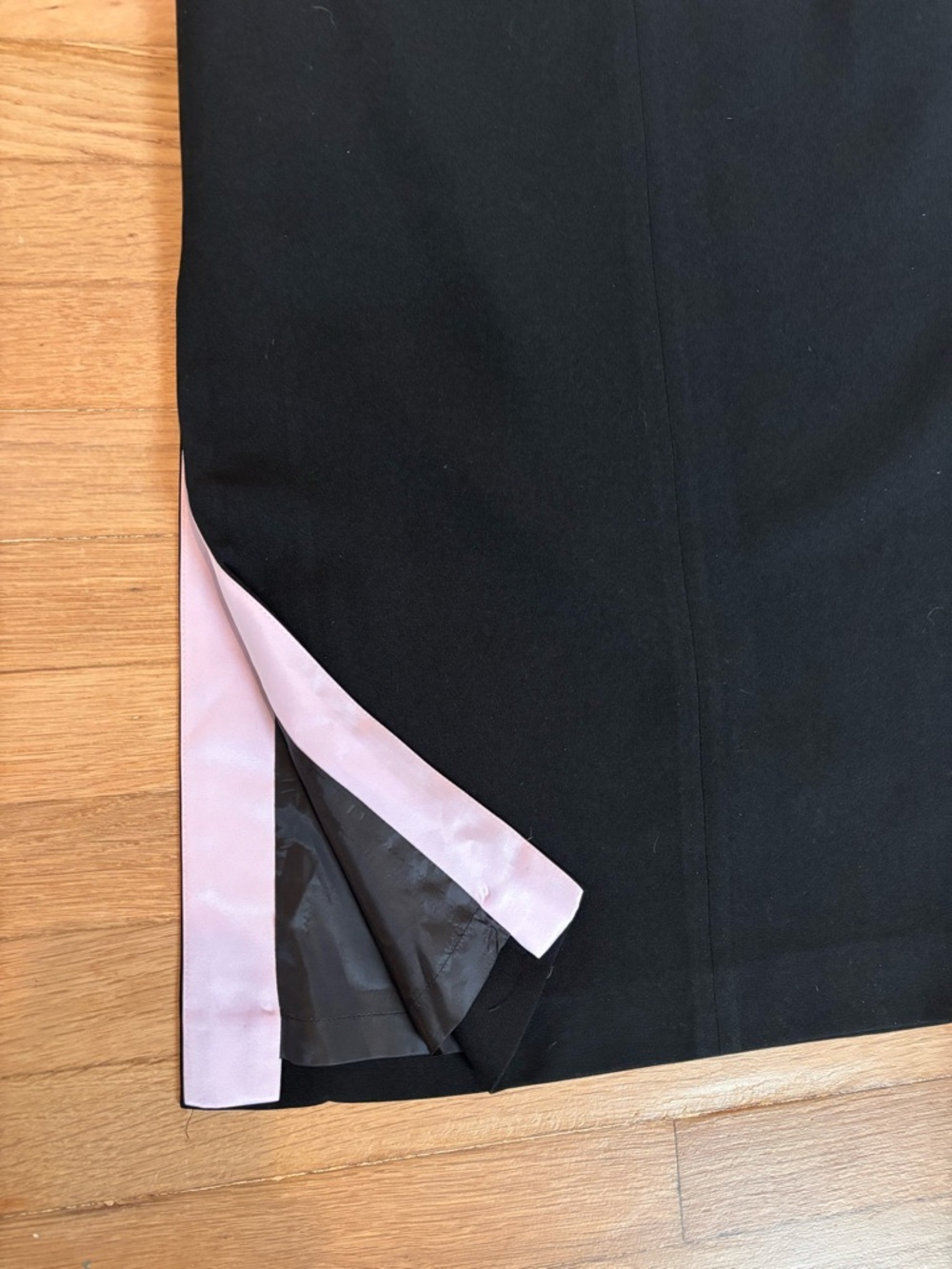 Kasper ASL Black Pencil Skirt Beaded Waist Lined Career Classic Size 13” waist - Picture 5 of 8